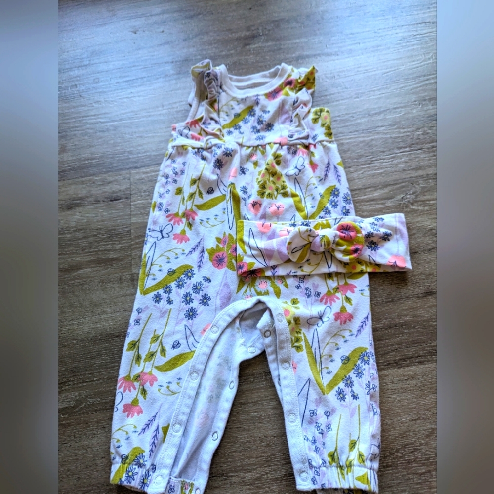 3/$10 jumpsuit and headband